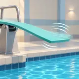 Stylized thumbnail for Vibrating Diving Springboard Bouncing and Decaying