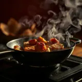 Food Sizzling in Frying Pan sound effect artwork