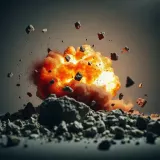 Heavy Explosive Impact and Falling Rock Debris sound effect artwork