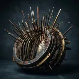 Eerie Resonant Metal Groan Ambience sound effect artwork