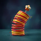 Cartoon Spring Boing Bounce sound effect artwork