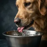 Dog Lapping Water from a Metal Bowl sound effect artwork