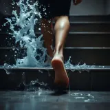 Splashing Water and Wet Footsteps on Stairs sound effect artwork