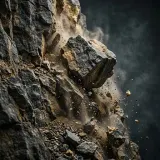 Cliff Rockfall Landslide sound effect artwork