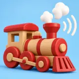 Wooden Toy Train Whistle Blasts sound effect artwork