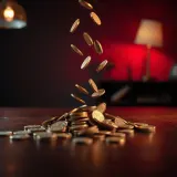 Coins Pouring onto Table sound effect artwork