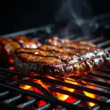 Meat Sizzling on Barbecue Grill sound effect artwork