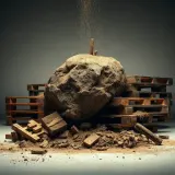 Heavy Debris and Dirt Falling on Wood sound effect artwork