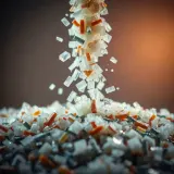 Pouring Small Plastic Debris Pieces sound effect artwork