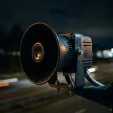 Electronic Siren Pass By at Night sound effect artwork
