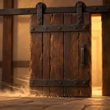 Heavy Old Wooden Door Sliding sound effect artwork