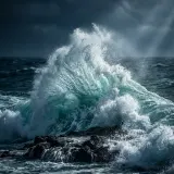 Huge Ocean Waves Breaking on a Reef sound effect artwork