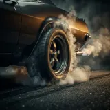 Car Crank Start and Tire Squeal Departure sound effect artwork