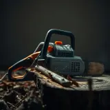 Electric Chainsaw Cutting Wood with Erratic Surges sound effect artwork