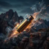 Distant Sniper Rifle Gunshot in the Mountains sound effect artwork