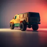 Plastic Toy Truck Rolling Away sound effect artwork
