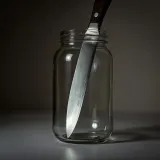 Metal Knife Scraping Inside Glass Jar sound effect artwork