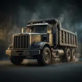Distant Dump Truck Slow Pass By sound effect artwork