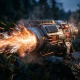 Automatic Rifle Burst Outdoors sound effect artwork