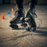 Roller Skates Slalom and Skid Stop sound effect artwork
