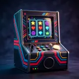 Retro Arcade Slot Machine Chiptune sound effect artwork