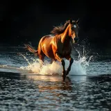 Horse Galloping Through Deep Splashing Water sound effect artwork