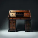 Wooden Roll Top Desk Sliding Open and Closed sound effect artwork