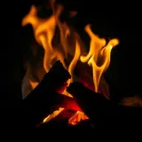 Close up Wood Fire Crackling sound effect artwork