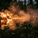 Loud Outdoor Machine Gun Burst sound effect artwork