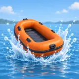 Rubber Dinghy Dropped into Water Splashing sound effect artwork