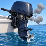 Boat engine cranking and failing to start sound effect artwork