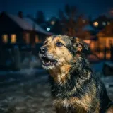Distant Village Dogs Barking at Night sound effect artwork