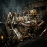 Vintage Car Chugging Engine Start and Stop sound effect artwork