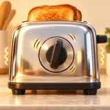 Mechanical Toaster Timer Ticking and Buzzing sound effect artwork
