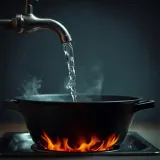 Water Pouring into a Hot Sizzling Pan sound effect artwork