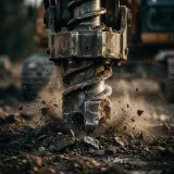 Drill Rig Knocking into Dirt sound effect artwork