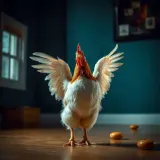 Chicken Flapping Wings and Cackling Indoors sound effect artwork