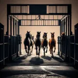 Horses Galloping Away from Starting Gate sound effect artwork