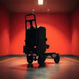 Electric Hand Trolley Lift Motor and Warning Beeps sound effect artwork