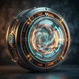 Glowing Sci-Fi Hum with Surging Swishes sound effect artwork