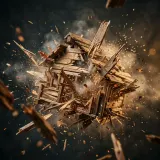 Wooden Structure Explosion with Debris sound effect artwork