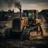 Bulldozer Engine Rev and Maneuver sound effect artwork