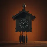 Mechanical Cuckoo Clock Striking Five Times sound effect artwork