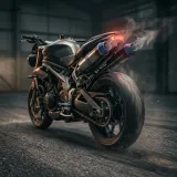Motorcycle Start Rev and Ride Away sound effect artwork