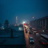 Distant Urban Traffic and Heavy Air Rumble sound effect artwork