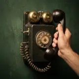Vintage Wall Phone Ringing and Pickup sound effect artwork