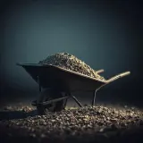 Wheelbarrow Gravel Dump Slide sound effect artwork