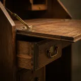 Wooden Desk Drawer and Lid Handling sound effect artwork