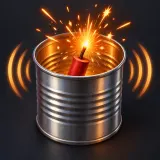 Stylized thumbnail for Small Firecracker Pops Inside Metal Can