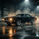 Muscle Car Rev and Drive By sound effect artwork